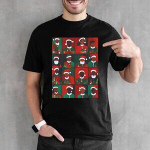 Black S4nt4 T-Shirt, Claus Christmas T-Shirt, Melanin Xmas T-Shirt